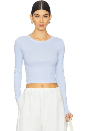 ENZA COSTA Supima Baby Long Sleeve Cropped Top