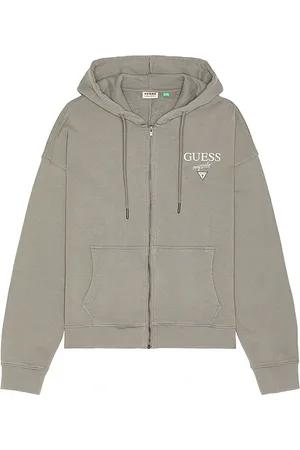 Guess Garment Dyed Zip Up Hoodie