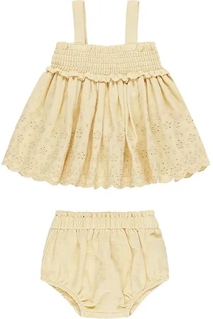 Quincy Mae Kids Mae Smocked Top & Bloomer Set