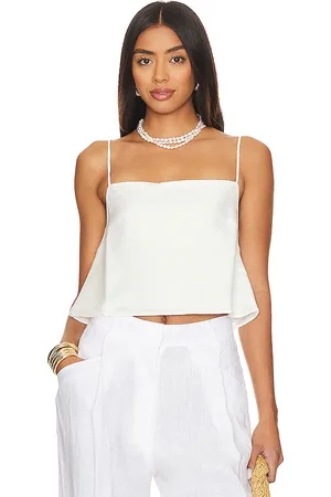 ONIA Air Linen Square Neck Tank
