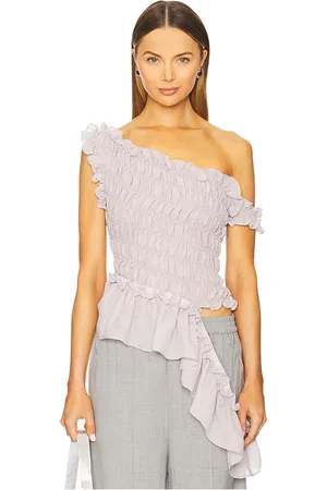 Rokh Smocking Off Shoulder Top