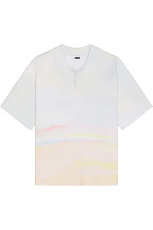 Saks Fifth Avenue Horizon Rib Knit Polo Shirt