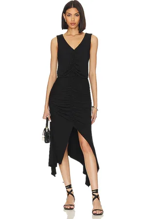 krisa High Low Ruched Dress