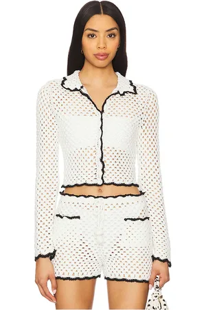STONE_COLD_FOX X REVOLVE Holly Hand Crochet Collared Shirt
