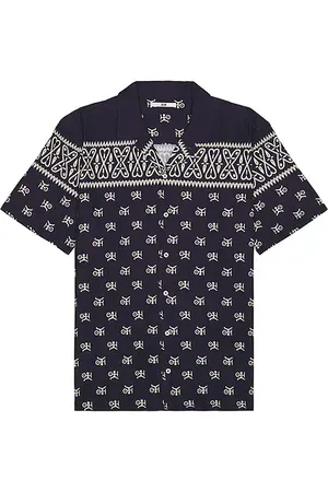 NEUW Scarf Print Short Sleeve Shirt