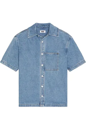 Saks Fifth Avenue Mariner Denim Short Sleeve Shirt
