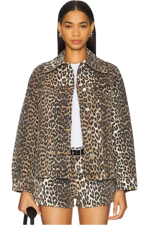 Ganni Print Denim Jacket