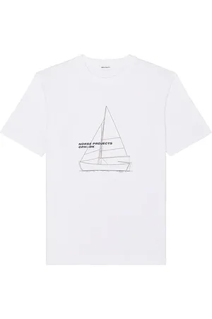 Norse projects Holger Organic Boat Print T-Shirt