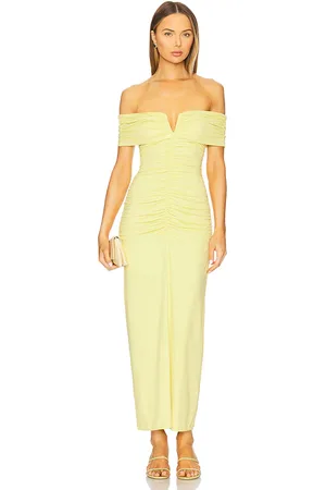 Susana Monaco V Wire Gathered Off The Shoulder Dress