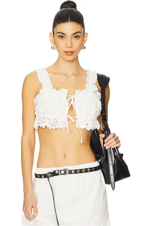 WeWoreWhat Double Tie Top