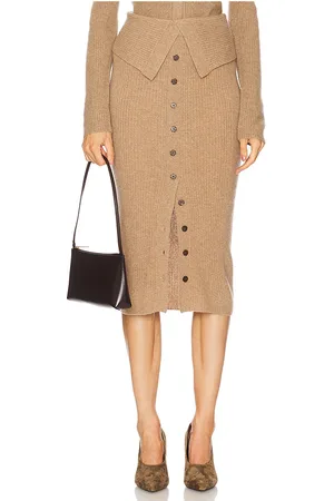 NAADAM Ribbed Asymmetrical Skirt