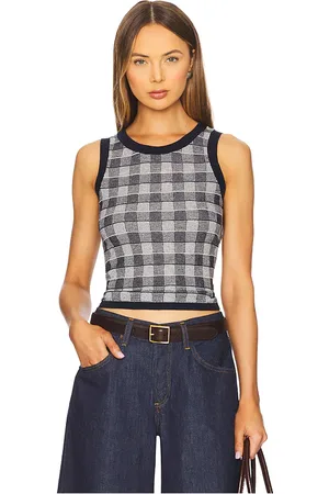 Guest In Residence Gingham Tank