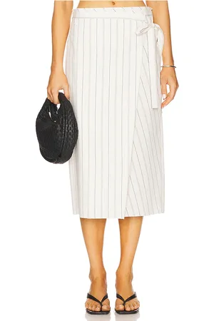 Vince Seedling Stripe Wrap Skirt