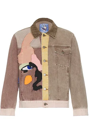 KIDSUPER STUDIOS Patchwork Face Colorblocked Twill Jacket