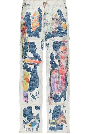 KIDSUPER STUDIOS Boro Stitched Double Knee Pants