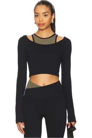 P.E Nation Sutton Long Sleeve Cropped Top