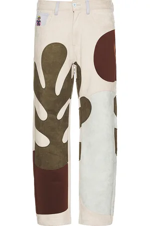 KIDSUPER STUDIOS Suede Patchwork Pants