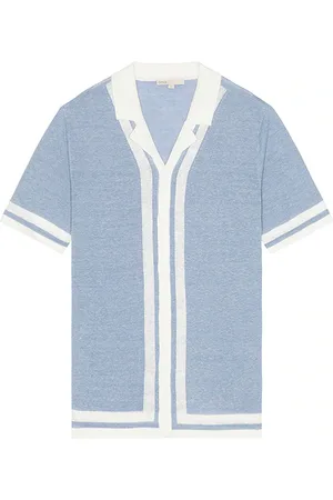 ONIA Linen Knit Camp Shirt