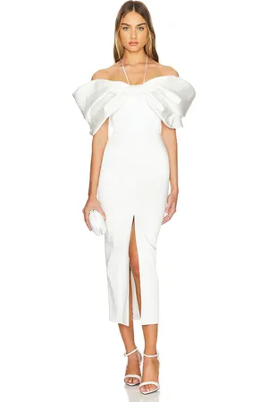Rasario Bow Embellished Midi Dress