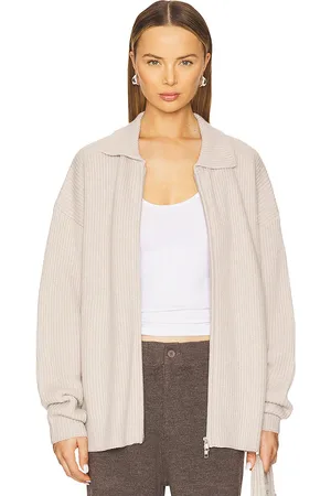 AYA MUSE Cashmere Collared Zip Up