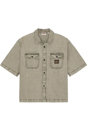 Guess Boxy Denim Short Sleeve Shirt