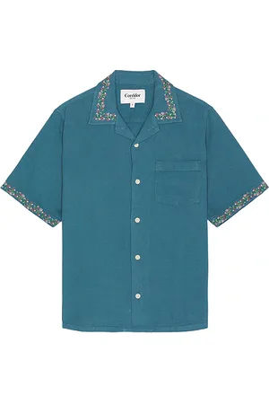 Corridor Hopsack Embroidered Camp Shirt