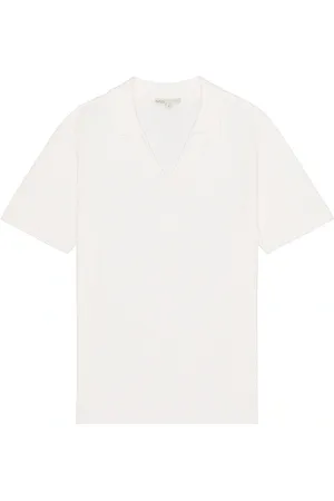 ONIA Cotton Crochet Johnny Collar Polo