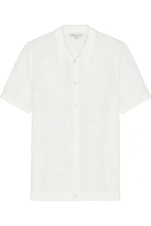 ONIA Crochet Knit Button Up Shirt