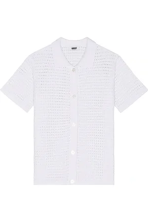 Saks Fifth Avenue Venice Short Sleeve Button Up Shirt