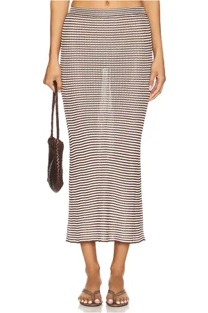 Calle Del Mar Micro Stripe Rib Skirt