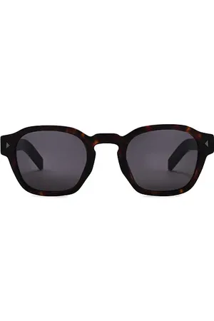 Prada Round Frame Sunglasses Brown Tortoise