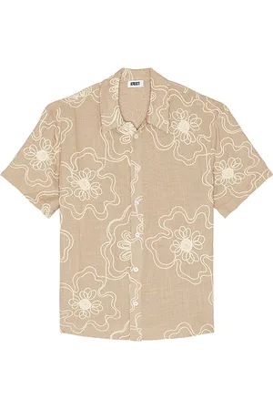 Saks Fifth Avenue Havana Embroidered Short Sleeve Shirt