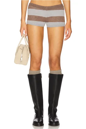 Jaded London Stripe Knitted Hot Pant
