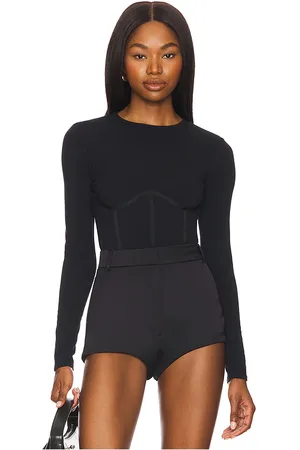 FLEUR DU MAL Organic Cotton Long Sleeve T-shirt Bodysuit