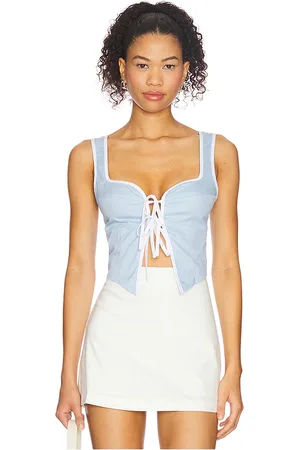 MORE TO COME Amelie Tie Front Top