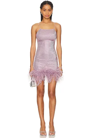 Oseree Disco Plumage Mini Dress