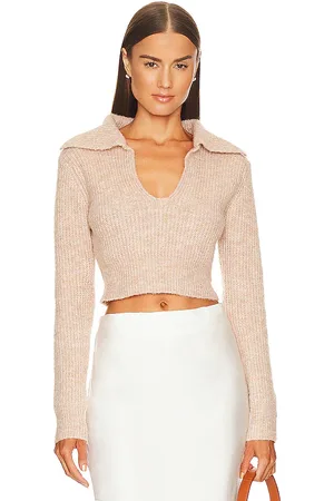 MORE TO COME Carly Deep V Sweater