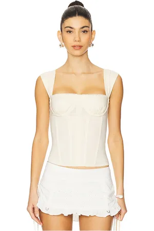 WeWoreWhat Ruched Cup Corset