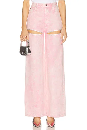 AREA Crystal Slit Wide Leg