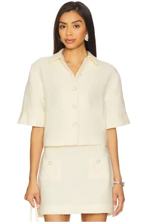 Simkhai Khloe Short Sleeve Button Down Top