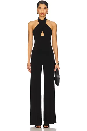 Norma Kamali Halter Straight Leg Jumpsuit