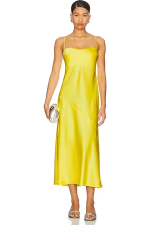 Susana Monaco Satin Bias Cut Slip Dress