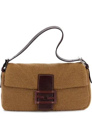 SIEDRES Fendi Knit Baguette Shoulder Bag