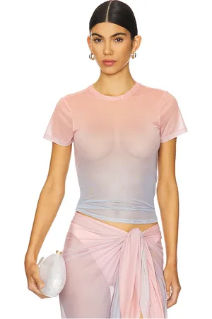 GOOD AMERICAN Mesh Baby Tee