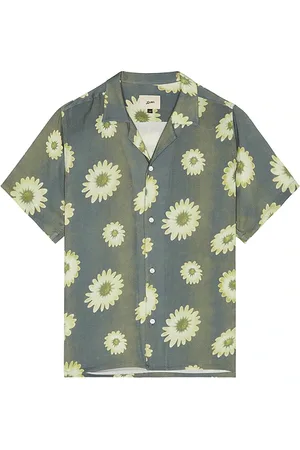 Bather Concrete Air Garden Camp Rayon Short Sleeve Shirt