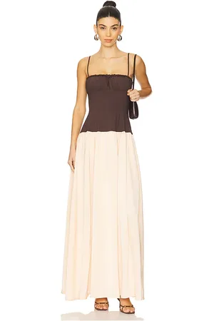 WeWoreWhat Ruffle Corset Maxi Dress