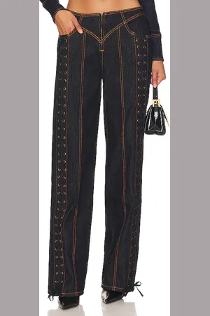 Lioness Daydream Tie Up Jeans