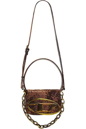 Diesel Faux Fur Logo Shoulder Bag