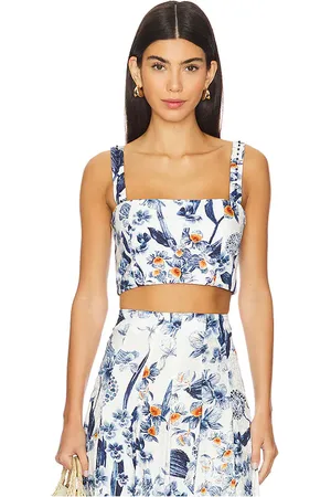 Agua by Agua Bendita Cacao Cropped Top