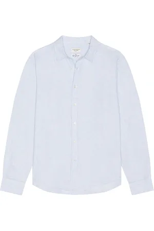 CLUB MONACO Slim Italian Linen Stripe Shirt